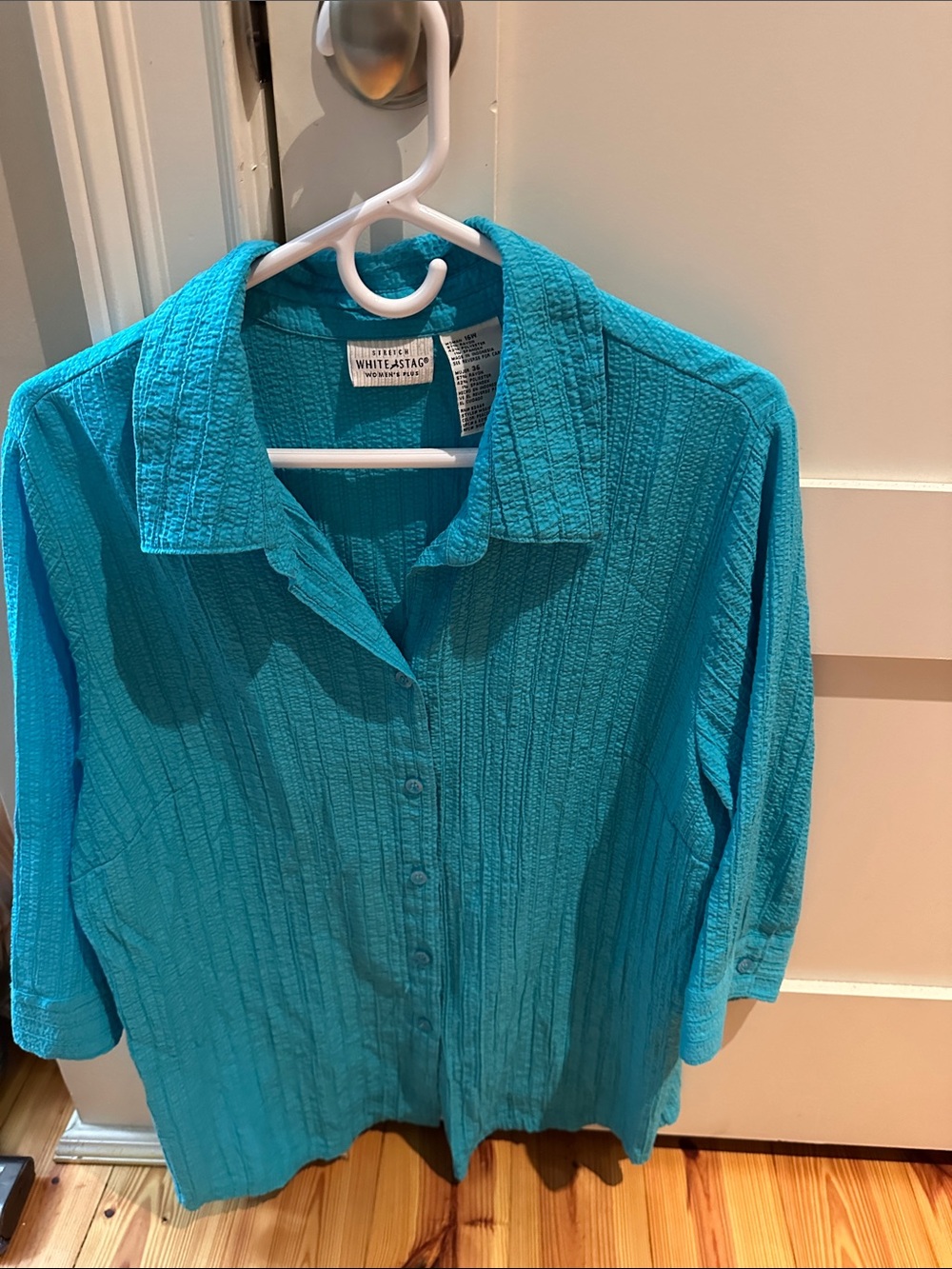 White Stag Teal Button-Front Women's Shirt